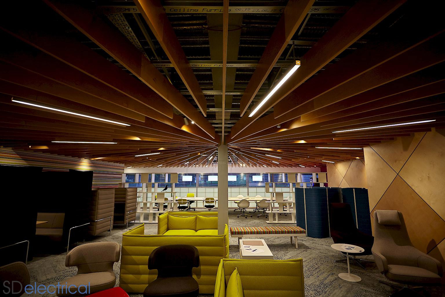 Sean Davey Electrical - The Lounge - Holiday Extras - Lighting design & implementation