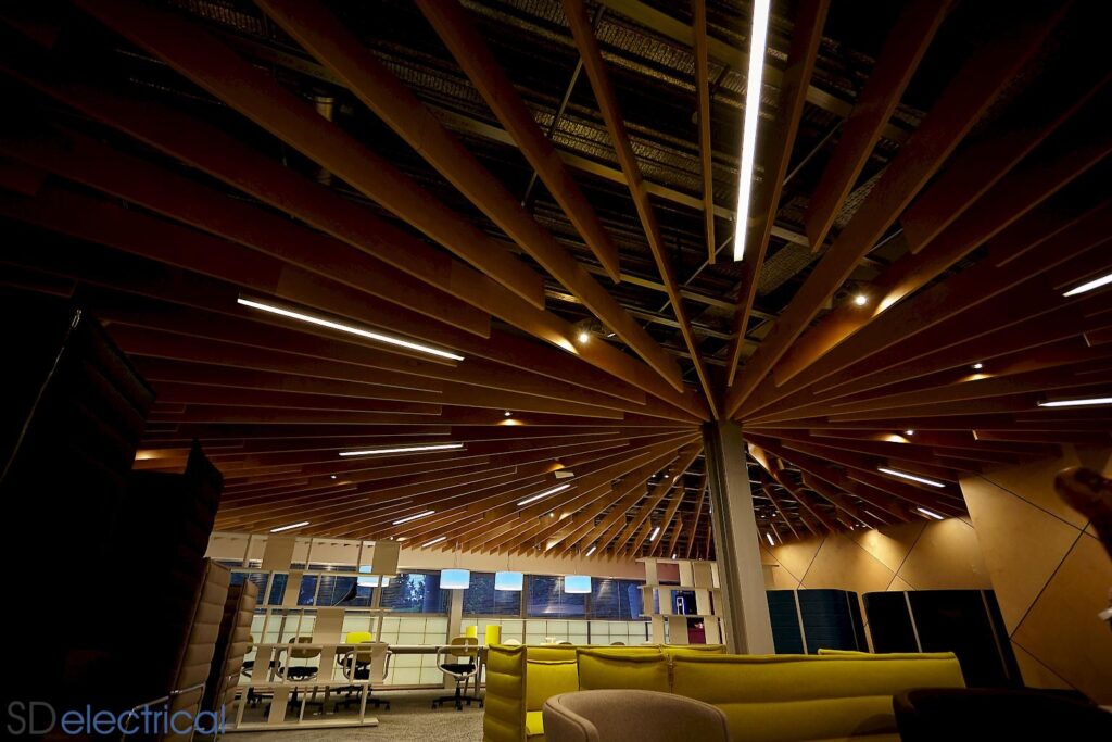 Sean Davey Electrical - The Lounge - Holiday Extras - Lighting design & implementation